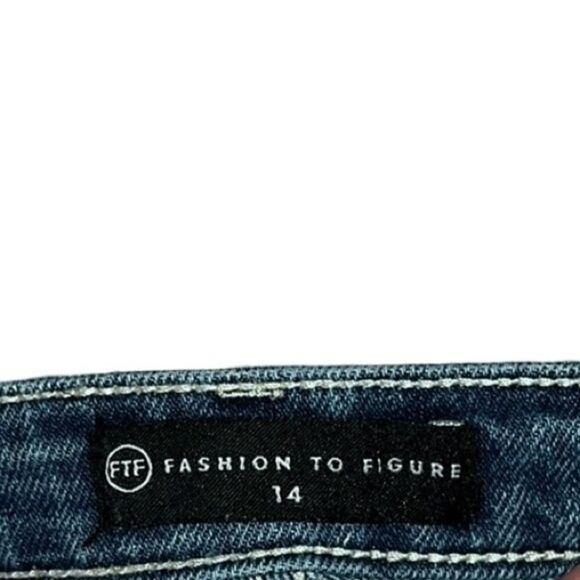 FTF High-Rise Destructed Raw Hem Light Wash Flare Jeans - Picture 12 of 13